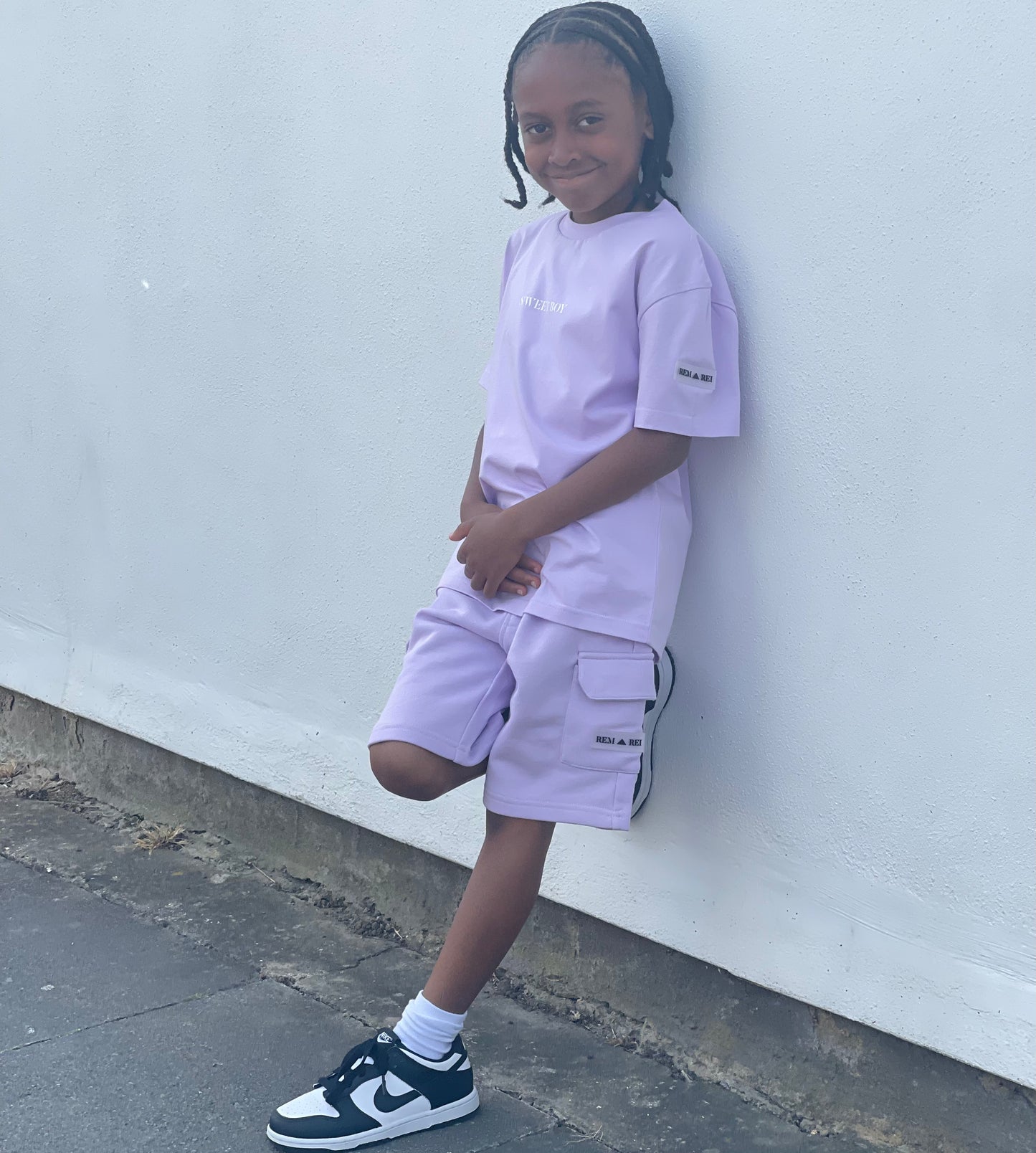 Boys lilac shorts