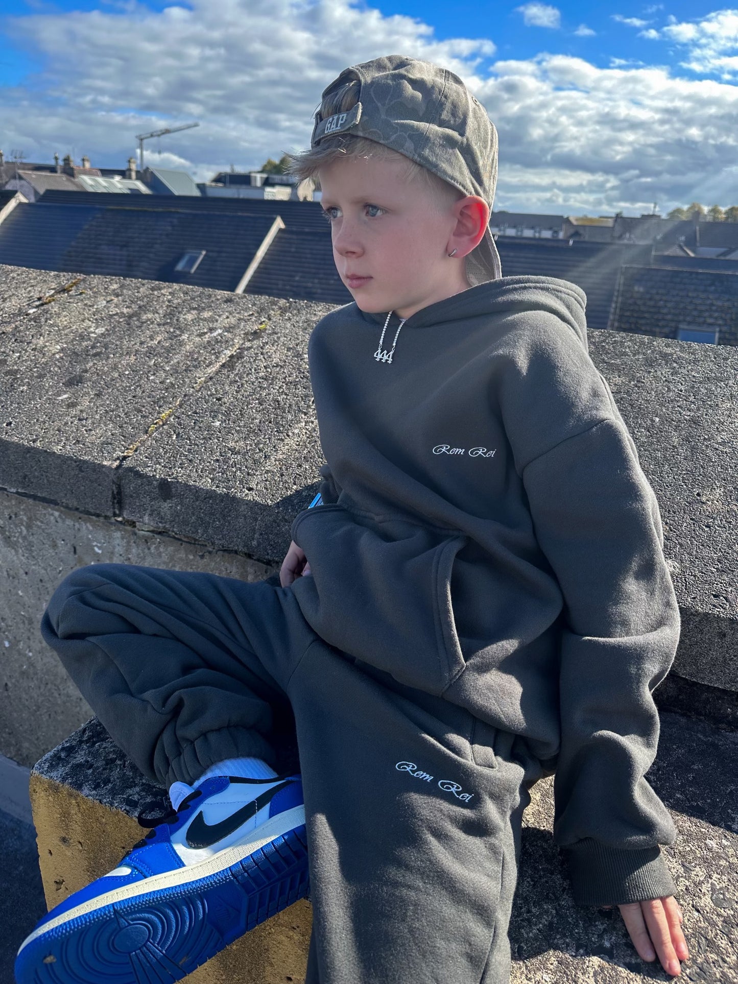 Boys Dark Grey Hoodie