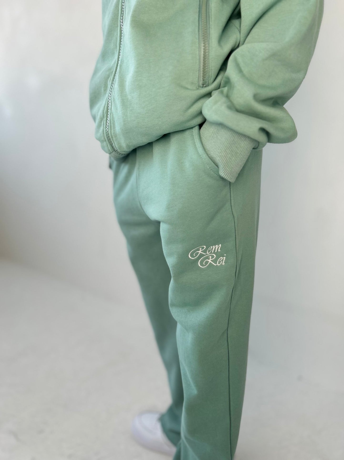 Detailed view of joggers from the Boys smart Lightweight Tracksuit with adjustable waistband