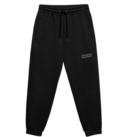 kids designer black jogging bottoms. boys fleece lined joggers. junior tracksuit set. smart boys outfit, casual boys outfit