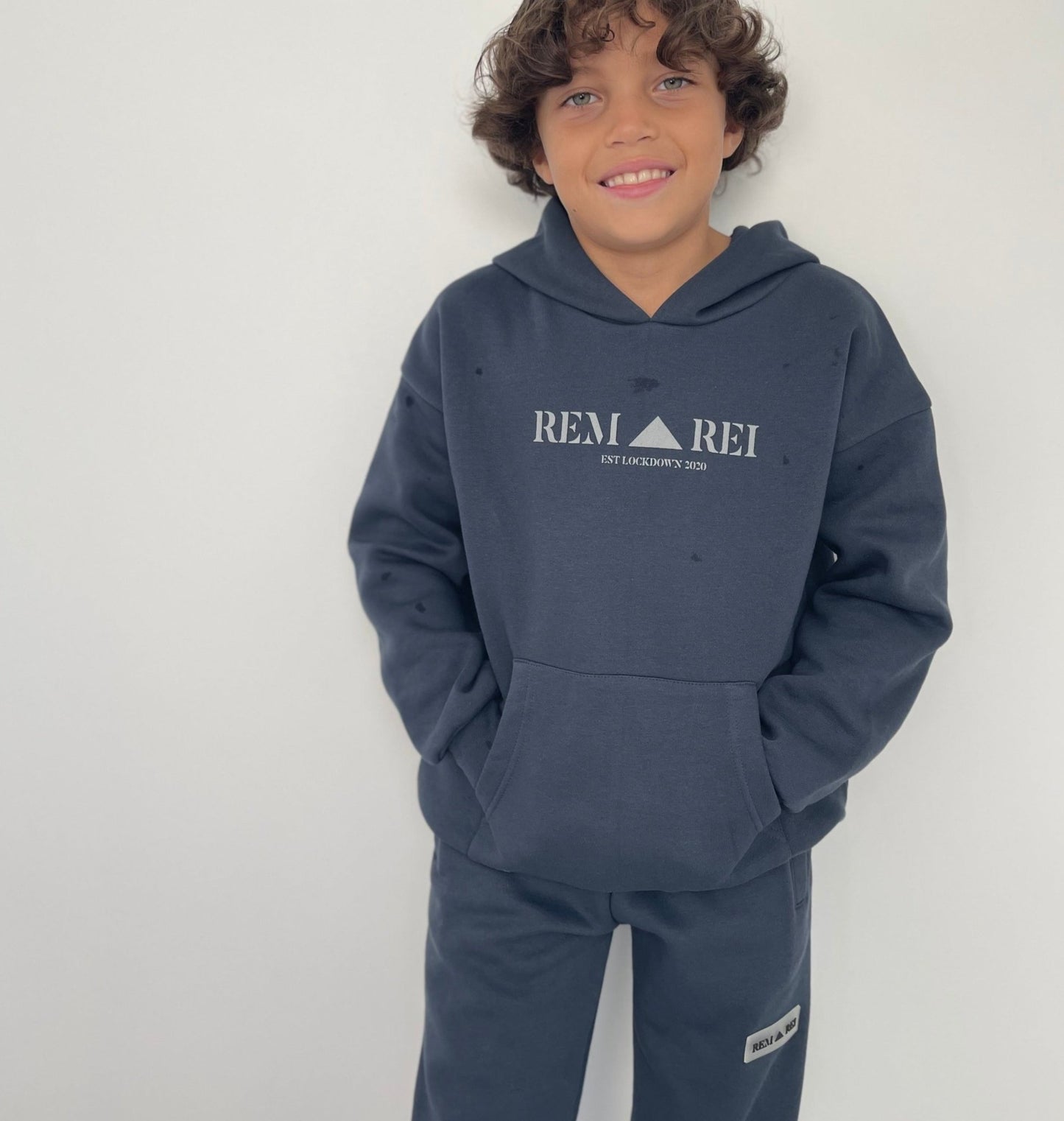 kids designer black jogging bottoms. boys fleece lined joggers. junior tracksuit set. smart boys outfit, casual boys outfit