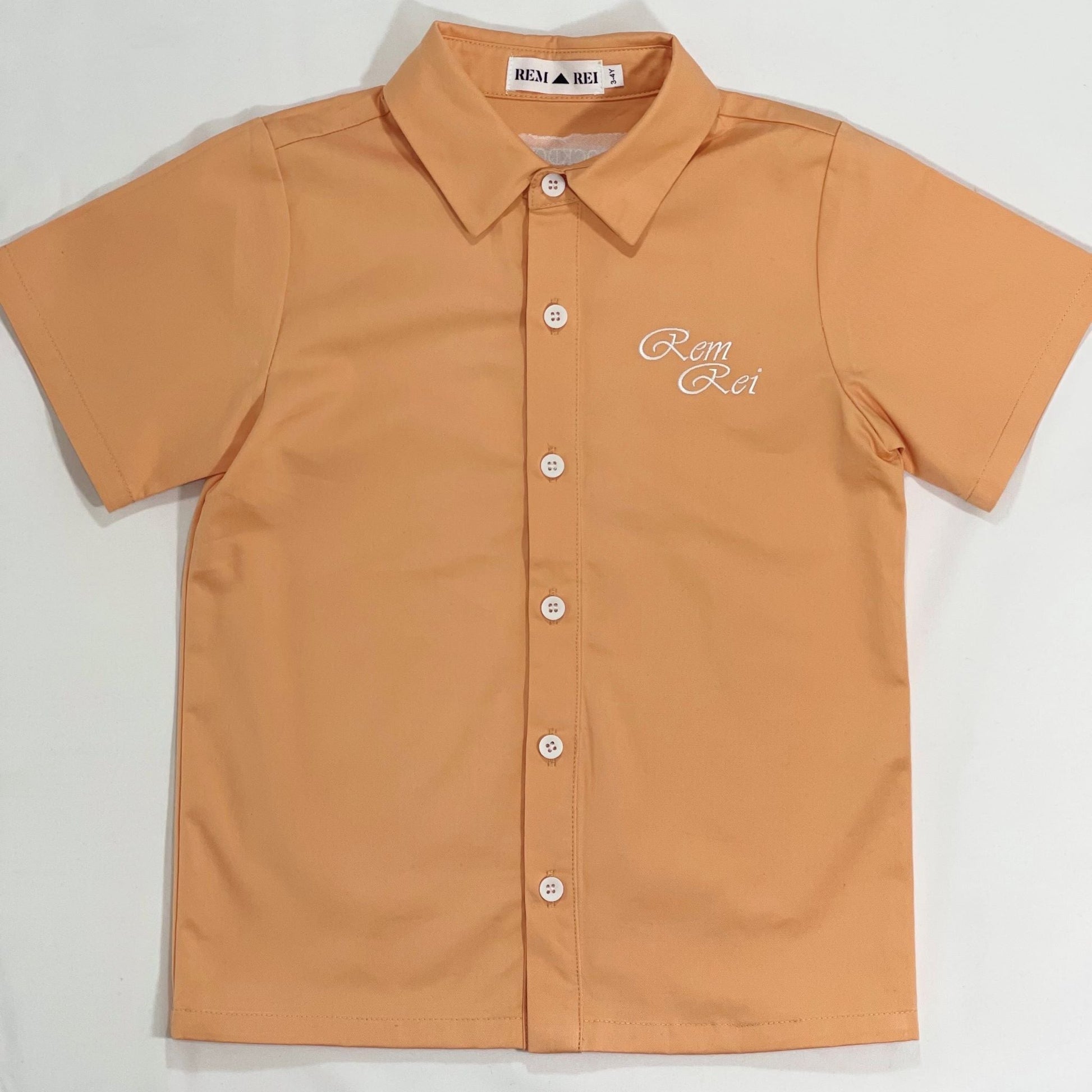 Boys orange smart short sleeve shirt - Rem & Rei